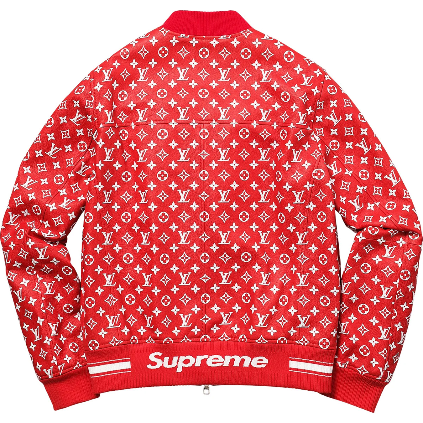 Louis Vuitton/Supreme Leather Baseball Jacket view 2